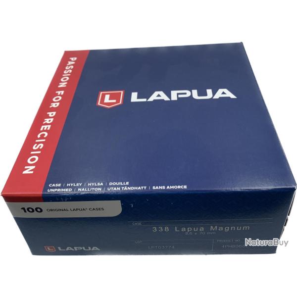 DOUILLES 338 LAPUA MAGNUM BOITE DE 100