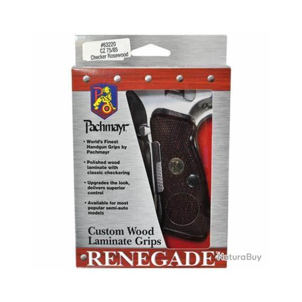 POIGNEE PACHMAYR CZ 75/85/KADET/SHADOW CHECKER ROSEWOOD