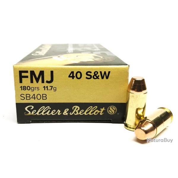 MUNITIONS SELLIER & BELLOT 40 S&W 180 gr - LES 250