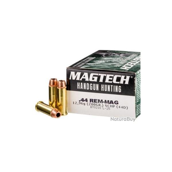 Munitions Magtech Hunting 44 Magnum 200gr T�te creuse - les 100