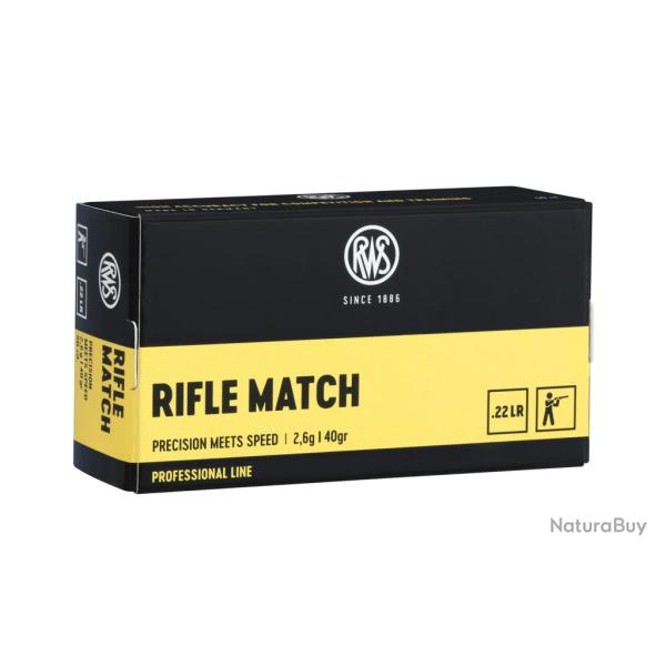 500 MUNITIONS RWS RIFLE MATCH Cal 22 lr