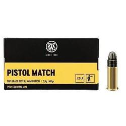 500 MUNITIONS RWS PISTOL MATCH Cal 22 lr