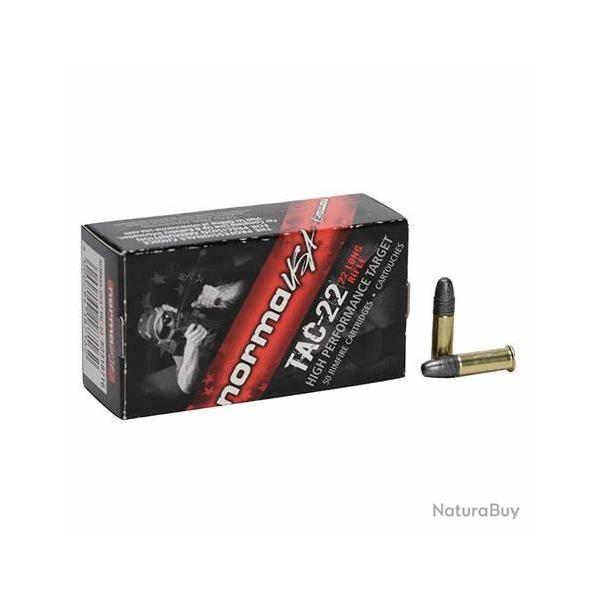 500 MUNITIONS NORMA TAC 22 40 gr Cal 22 lr