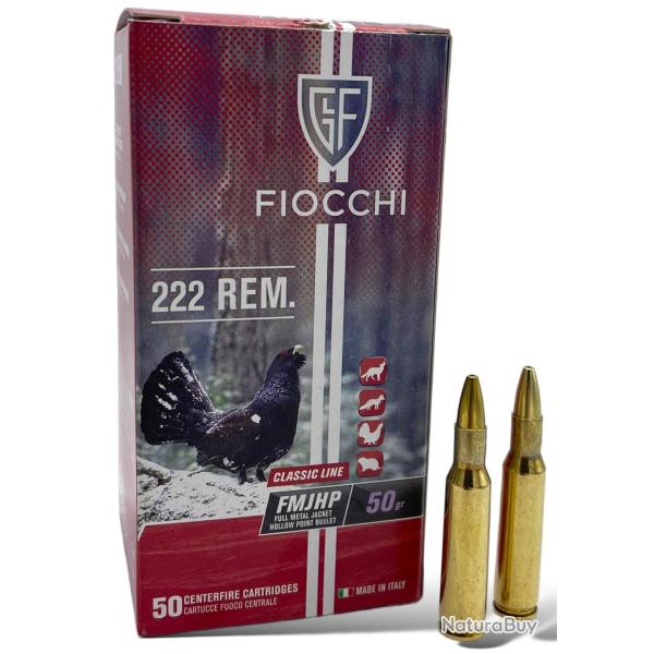 MUNITIONS FIOCCHI 222 REM 50gr LES 100