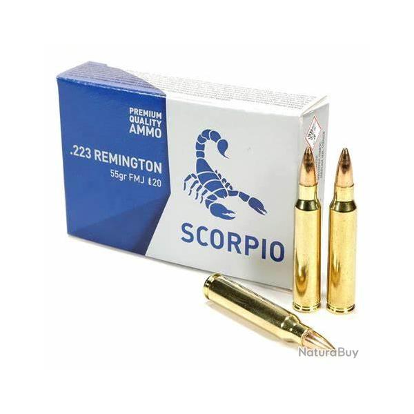 MUNITIONS STV cal.223 Rem FMJ Scorpio 55gr LES 500