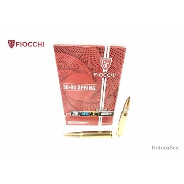 Munitions Fiocchi 147 grains FMJ Cal 30-06 LES 100