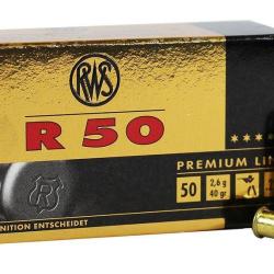 100 MUNITIONS RWS R50 .22lr 40gr / 2,59g