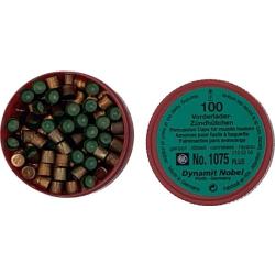 500 Amorces cannel&eacute;es RWS 1075+ renforc&eacute;es pour armes &agrave; poudre noire