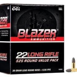 525 MUNITIONS CCI BLAZER 40 gr Cal 22 lr