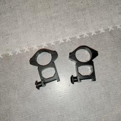 Embase de montage pour lunette 25mm