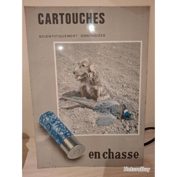 T�le publicitaire cartouches de chasse