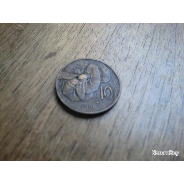 monnaie vittorio emanuel  III  10 c  1926