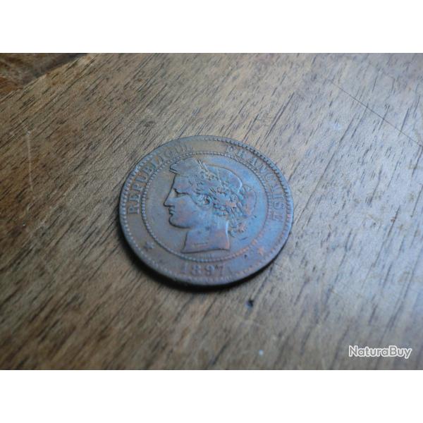monnaie 10 centimes c�r�s  1897  A