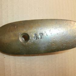 plaque de couche carabine gras en laiton
