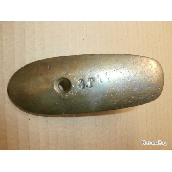 plaque de couche carabine gras en laiton
