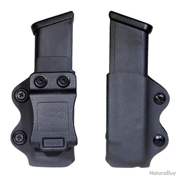 Etui Chargeur Revolver Glock 17-19-26-23-27-31-32-33 - Clipsable Attache Ceinture LIVRAISON GRATUITE