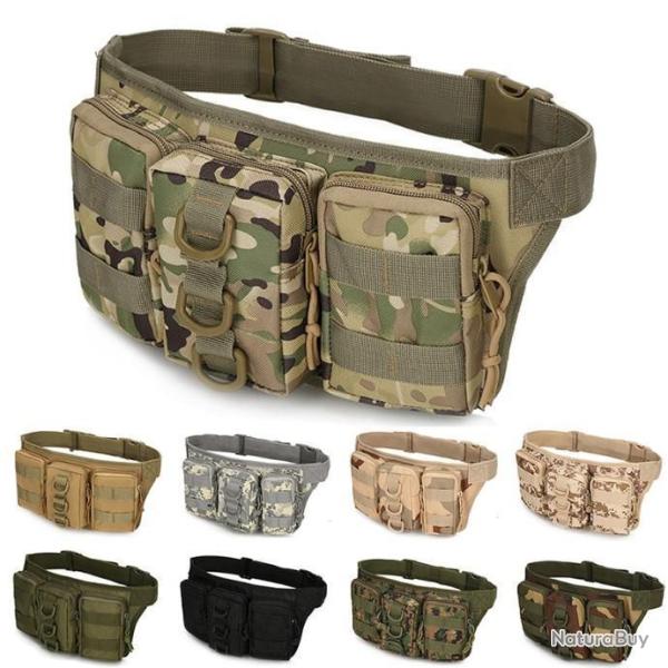 Sacoche Banane - Bandouli�re - 3 Poches - R�sistant � l'eau Plusieurs Couleurs LIVRAISON GRATUITE