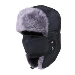 Chapka Bonnet Fourrure - Coton  4 Coloris Protection Froid Hiver Randonn&eacute;e Ski LIVRAISON GRATUITE