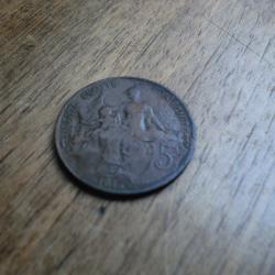 monnaie 5 c dupuis  1916