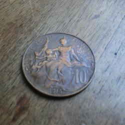 monnaie 10 c dupuis  1914