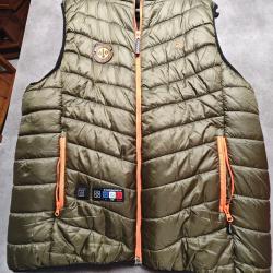 GILET CHAUFFANT LIGNE VERNEY CARRON KAKI avec batterie