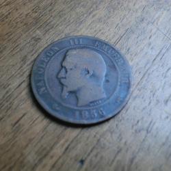 monnaie dix centimes napoleon III  1856  A