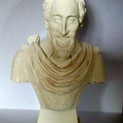 Buste de Henri IV 17 cm blanc