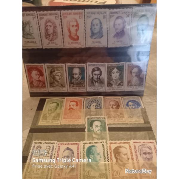 Collection de timbres fran�ais et du monde neuf et oblit�r�s