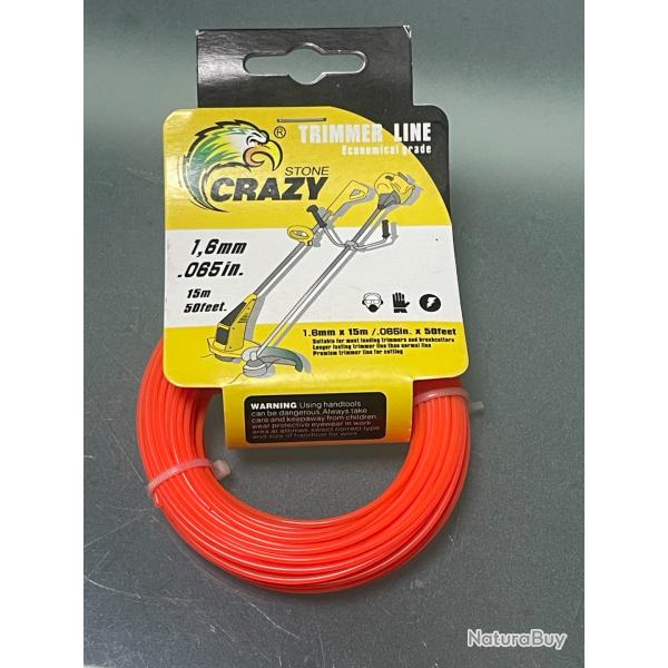 FIL DE DEBROUSSAILLEUSE ROND 1,6 mm