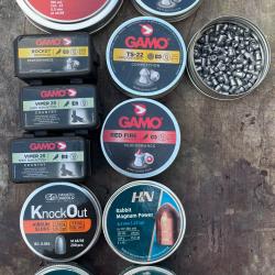 lot de 12 bo&icirc;tes pleines plomb 5.5