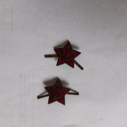 Paire d insignes de calot urss