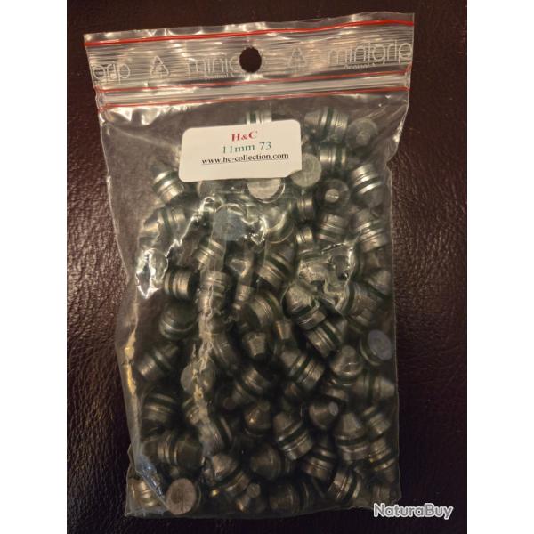 90 balles plomb pour 11mm/73