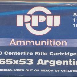 (5931) Une boite de 20 cartouches PARTIZAN 7,65x53 MAUSER SOFT POINT 11,7 gr 180 grains sous blister