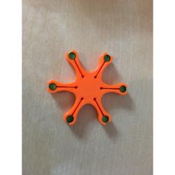 Etoile porte amorce poudre noire 3D en lot