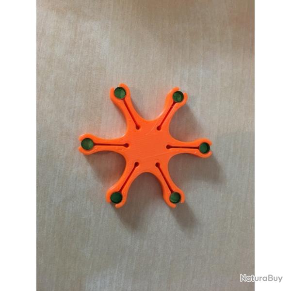 Etoile porte amorce poudre noire 3D en lot