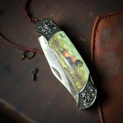 Canif couteau de poche .Coq 20cm