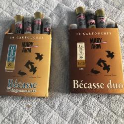 2 boites de 10 cartouches maryarm becasse cal 12