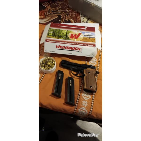 Pistolet alarme weihrauch HW94 DE cal 9mmRK �tat neuf dans sa bo�te d origine avec documents