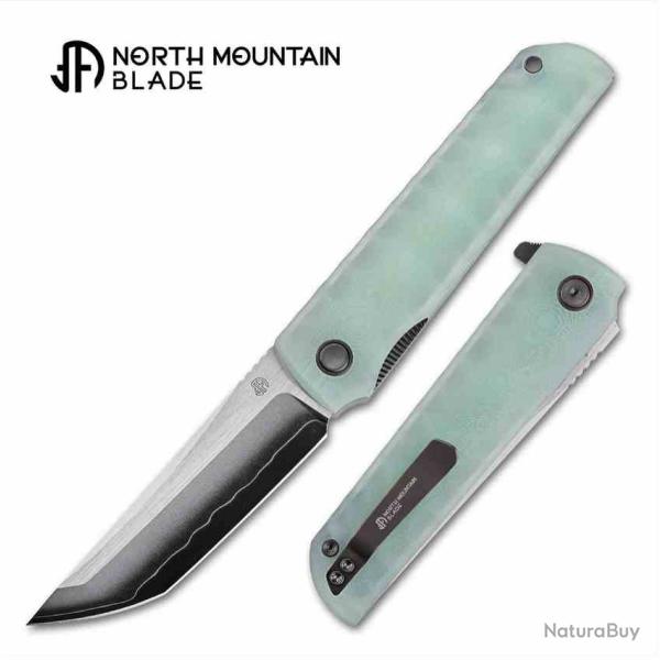 Couteau North Mountain Blade Chop Plus Kick Stop Lame Tanto Acier SLD Manche G10 Jade NMB2411JD