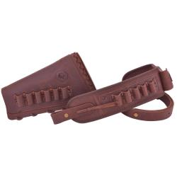 BUSC + BRETELLE .308 30-06 ETC - MARRON - GAUCHER - LIVRAISON GRATUITE