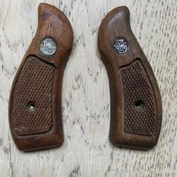 Pour S&W K/ L round butt, plaquettes d'origine
