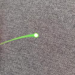 Fibre optique de mire vert fluo de 1mm sur 10cm