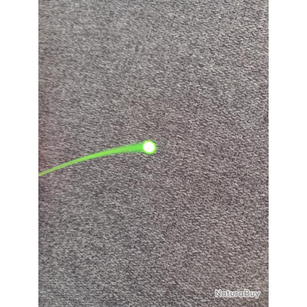 Fibre optique de mire vert fluo de 1mm sur 10cm