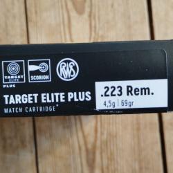 .223 rem RWS target elite plus 69gr boite 20