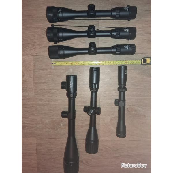 Lot lunette scope airsoft STOEGER, HENGMEI