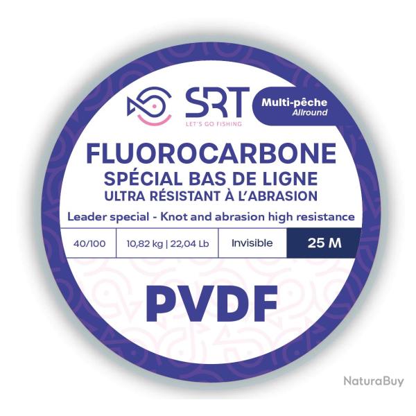 Fluorocarbone SRT PVDF 25m 0,70mm 25m