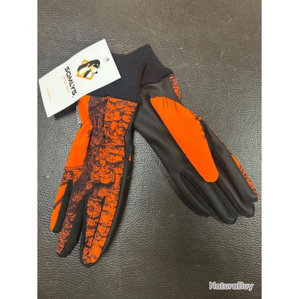 GANTS SOMLYS SOFSHELL ORANGE