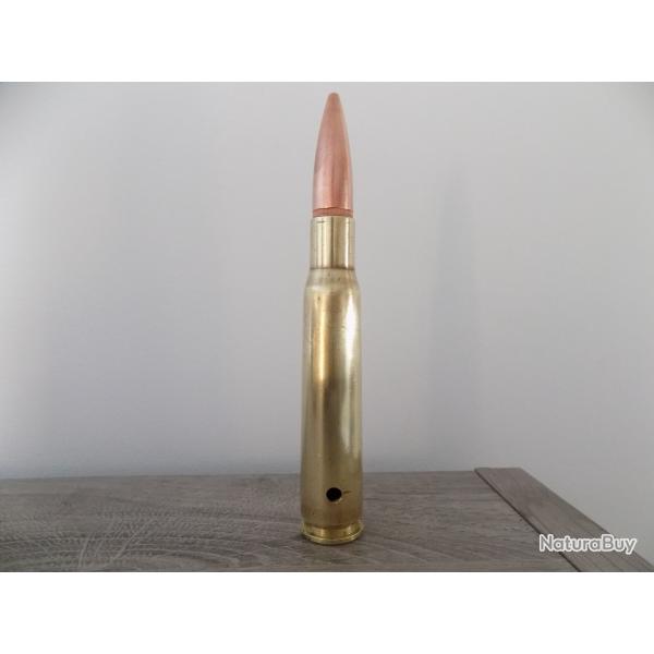 Cartouche calibre 12.7mm neutralis�e par per�age.