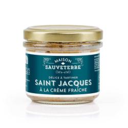 Saint-Jacques et cr&egrave;me fra&icirc;che &agrave; tartiner - Pot de 100g