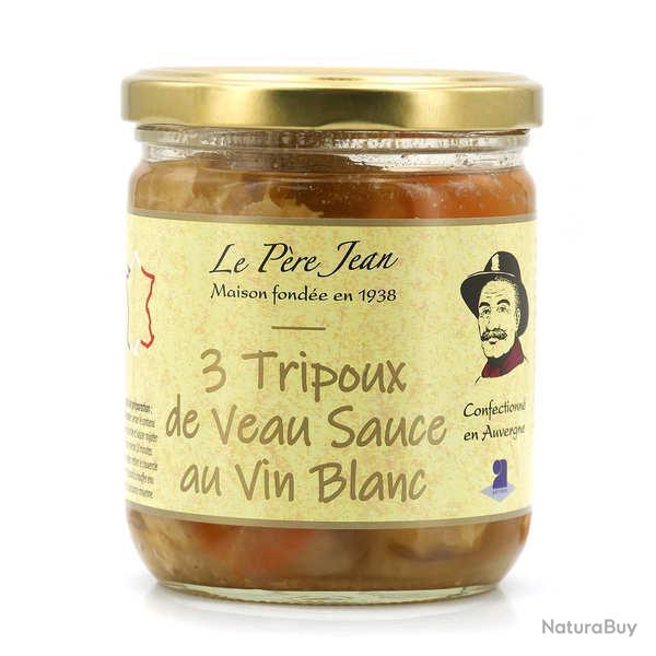 Tripoux de veau cuisin�s au vin blanc - Bocal 400g (3 tripoux)